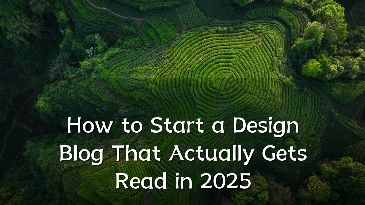 How to Start a Design Blog That Actually Gets Read in 2025