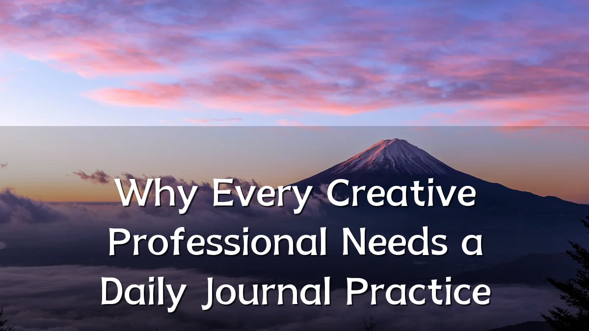Why Every Creative Professional Needs a Daily Journal Practice