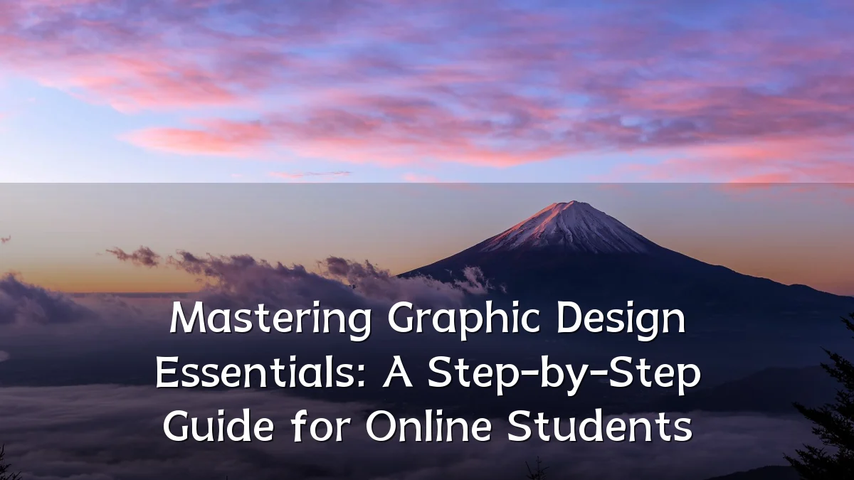Mastering Graphic Design Essentials: A Step-by-Step Guide for Online Students