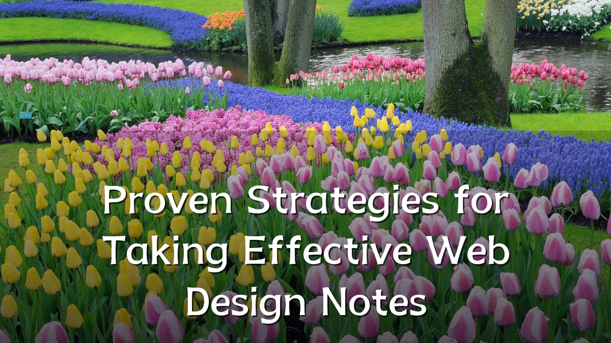 Proven Strategies for Taking Effective Web Design Notes